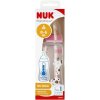 Nuk fľaša s indikátorom teploty First Choice ružová 300 ml