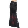 sukňa DEVIL FASHION Black and Red Gothic