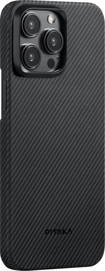 Púzdro Pitaka MagEZ 4 600D Case Twill iPhone 15 Pro Max čierne/sivé