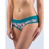 GINA dámské kalhotky francouzské, šité, bokové, s potiskem Disco Bamboo 2 14149P - petrolejová lahvová 46/48, vel. 46/48, petrolejová lahvová