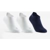DECATHLON Detské športové ponožky RS 160 nízke 3 páry biele a tmavomodré 35-38