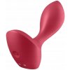 Análny kolík Satisfyer Backdoor Lover červený, priemer 4,1 cm