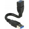 Delock USB kábel USB 3.0 USB-A zástrčka, USB-A zásuvka 0.15 m čierna 83713; 83713