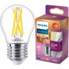 LED žiarovka E27 guľka P45 5,9W = 60W 806lm 2200-2700K teplá biela CRI90 FILAMENT Dimmable WarmGlow Philips