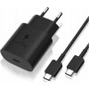 Nabíjačka Samsung USB typ C pre Samsung 3000 mA 5 V ŁC org Samsung TA800 + KABEL DGDA BULK Czarna