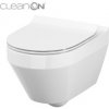 CERSANIT Crea Závesná misa ovál Cleanon + sedátko slim S701-212