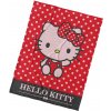 Carbotex Detská deka Hello Kitty červená 150x200 cm 2. kvalita