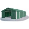 Skladový stan 5x10x2,5m strecha PVC 560g/m2 boky PVC 500g/m2 konštrukcie ZIMA PLUS Zelená Zelená Bílá