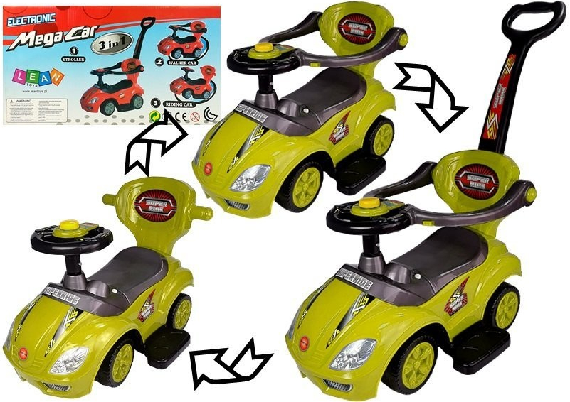 Lean Toys Autíčko Mega Car 3v1 žlté