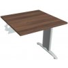 Hobis Rokovací stôl Flex, 80x75,5x80 cm, orech/kov