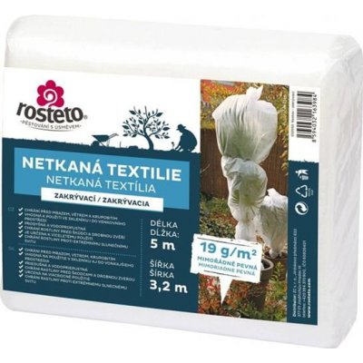 ROSTETO Netkaná textília zakrývacia Neotex ROSTETO 19g 3,2x5m biela