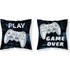 DETEXPOL Obliečka na vankúšik Game Over micro Polyester, 40/40 cm