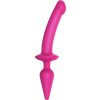 Strap-on-me Switch Semi-Realistic L - 2v1 silikónové dildo (ružové)