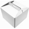 Krabica s uškom 28x28x25cm kus Biela