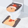 Vianočná dekorácia na WC sedadlor so vzorom soba