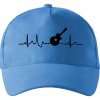 EKG akustická gitara - Šiltovka so zahnutým šiltom a mosaznou sponou - Univerzálna veľkosť ( Svetlomodrá )