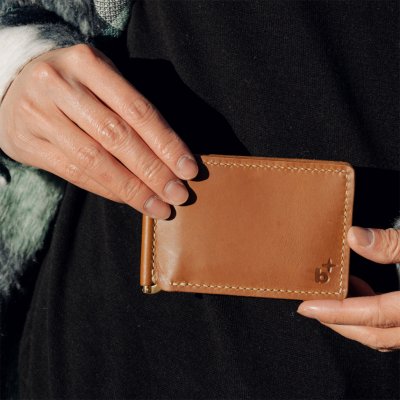 Bagind Klipy ručne šitá pánska peňaženka z hnedej hovädzej kože