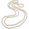 Tiniana Perlová šňůra se sladkovodních perel Anitte 160 cm krémová