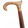 Skladacia drevená vychádzková palica so zdobenou rukoväťou - DNU-012A