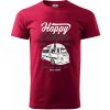 Happy Camper - Klasické pánske tričko vyššej gramáže - S ( Marlboro červená )