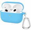 AppleKing silikónový obal s karabínou pre AirPods 3 - modrý - možnosť vrátiť tovar ZADARMO do 30tich dní