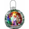 Dekorácia MagicHome Vianoce, Balet v guli, 7 LED, farebná, s melódiami, 3xAA, interiér, 30,50x26,50x31,70 cm