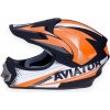 Helma MX čierno-oranžová S, Tornado Aviator