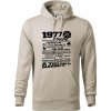1977 v kocke - Mikina pánska Cape s kapucňou - S ( Ľadovo sivá )