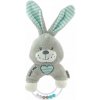 Detská plyšová hrkálka Baby Mix králik mätový