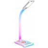 Immax | Immax 08988L - LED RGBW Stmievateľná stolná lampa s Qi nabíjaním 30W/230V biela | IM1316