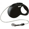 Vodítko Flexi Classic NEW lanko XS 3 m čierne (do 8 kg)