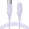 JOYROOM dátový a nabíjací kábel PD 20W USB-C / Lightning pre iPhone / iPad / iPod / AirPods - 1,2 m - fialový - možnosť vrátiť tovar ZADARMO do 30tich dní