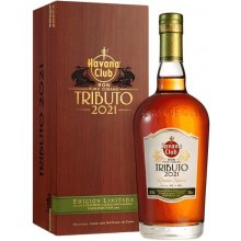 Havana Club TRIBUTO Ron Puro Cubano Limited EditionTmavý rum 2021 40% 0,7 l (Drevený box)