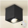 | Brilagi - LED RGBW stmievané bodové svietidlo MIA 1xGU10/4,8W/230V 84x80 mm čierna | BG0594+AI2382
