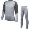 Sensor Merino Impress set detský tričko dl.rukáv + spodky sivá/maori
