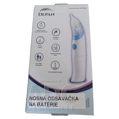 DEPAN Nosová odsávačka na batérie model 01002001 odsávačka hlienov 1x1 ks