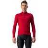 Castelli PRO Thermal MID LS, Dark red Veľkosť: 3XL Mierne zateplený dres do prechodného obdobia
