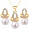 Set náušnice a náhrdelník Pearls - zlatý