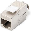 DIGITUS Keystone Cat6A, tieneny STP, tool free, strieborný DN-93615 Digitus