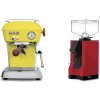 Ascaso Dream PID, Sun Yellow + Eureka Mignon Silenzio, BL ferrari red