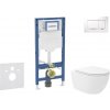 Geberit Duofix - Set predstenovej inštalácie, klozetu Oudee Vortex a dosky softclose, tlačidlo Sigma30, biela/chróm SANI11CA3186B