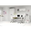 Multifunkčná poschodová posteľ MAX 1 - 200x80cm - Biely - Biely (3x posteľ + stôl)
