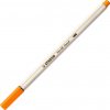 STABILO Pen 68 brush - prémiová fixka s variabilným hrotom - samostatná fixka - oranžová