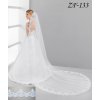Dlhý čipkový svadobný závoj ZF-133 Výber farby: ivory