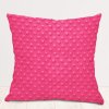 Biante Detská obliečka na vankúš Minky 3D bodky MKP-009 Fuchsiová 40 x 40 cm