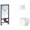 Grohe Rapid SL Set predstenovej inštalácie, klozetu, dosky SoftClose a tlačidla Arena Cosmopolitan, alpská biela SANI11BB3128-GR