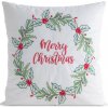 Obliečka na vankúš CHRISTMAS 221 biela / zelená