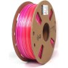 Tlačová struna (filament) GEMBIRD, PLA, 1,75mm, 1kg, silk rainbow, červená/fialová (3DP-PLA-SK-01-RP)
