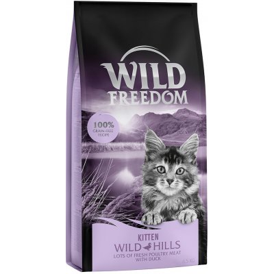 Wild Freedom granuly, 6,5 kg - 10€ zľava - Kitten "Wild Hills" - kačacie