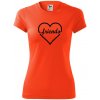 Friends (párové tričko) - Dámske Fantasy športové (dresovina) - L ( Neónová oranžová )